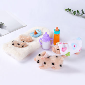 Farm Playhouse Handmade Silicone Decompression Piggy suit Accessories Playhouse Bottle Nipple Magic Bottle Toy