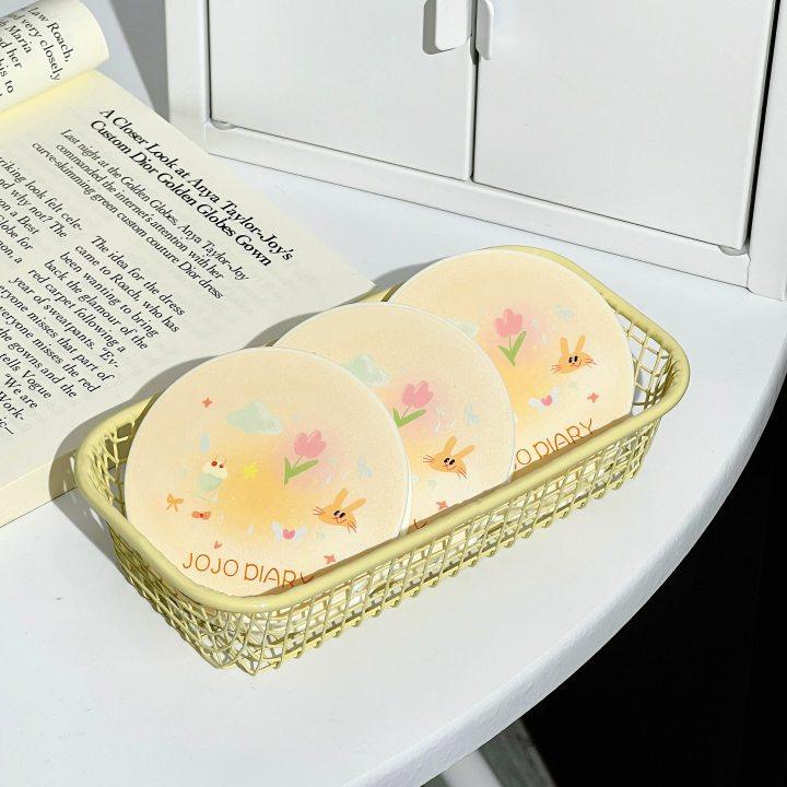 Long Diary Soft Focus Powder Cake Matte Natural Makeup Holding Fake Plain Brightening Girl's Oil Control Sweat-proof Makeup Powder