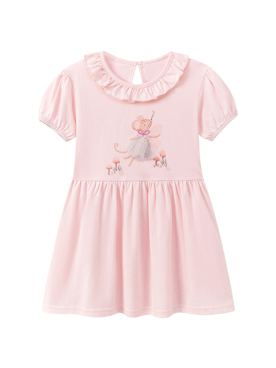New Summer Girls' Dress, Cute Cartoon Kids' Skirt, [Style] Cotton Kids' Dress