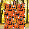 Amazon New Hot Ghost Blanket Halloween Party Decoration Flannel Office Sofa Cover Blanket