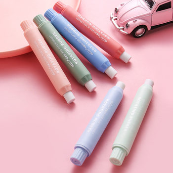 Color rotating rubber Macaron rubber cute cartoon eraser student round rubber creative stationery