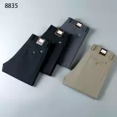 Spring and summer new casual pants four-sided men's pants straight classic all-match men's high-end business men's soft hanging