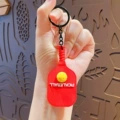 Pickleball Paddle Keychain - Red