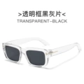 Clear frame black-gray lens