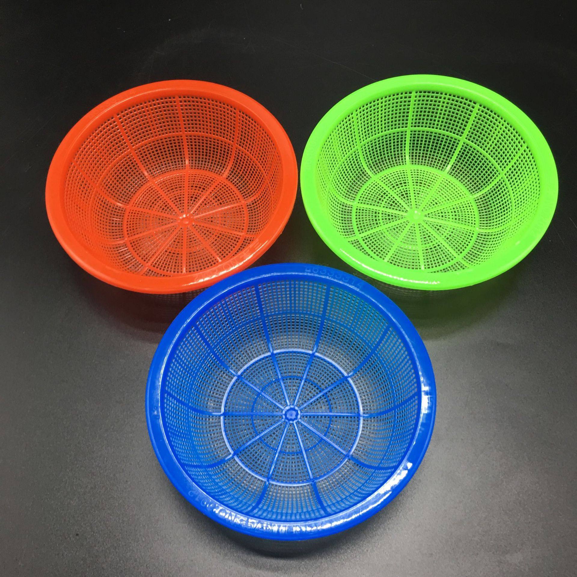 Eye small size Basket Round Plastic Fruit Basket Rice Washing Basket Kitchen Vegetable Washing Basket Storage Basket Draining Basket Mini