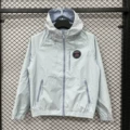 26 paris light blue windbreaker hooded