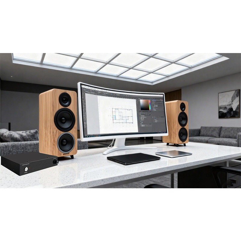 Small Hifi Power Amplifier Audiophile-Grade Home Theater Audio Power Amplifier Home Digital Amplifier High Fidelity