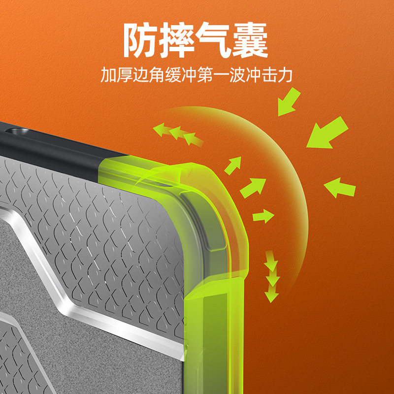 Wlons Vilos Is Suitable for Apple Ipadpro Protective Case with Pen Slot Mini6 Translucent Anti-Fall Bracket Shell