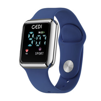 Goldie Internet Celebrant Student Digital Display Large Dial Electronic Watch Skin-friendly Soft Silicone Sports Watch