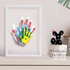 Couple Handprint Photo Frame DIY Handmade Palm Family Style Children's Day Gift for Boyfriend and Girlfriend Creative Handprint Painting