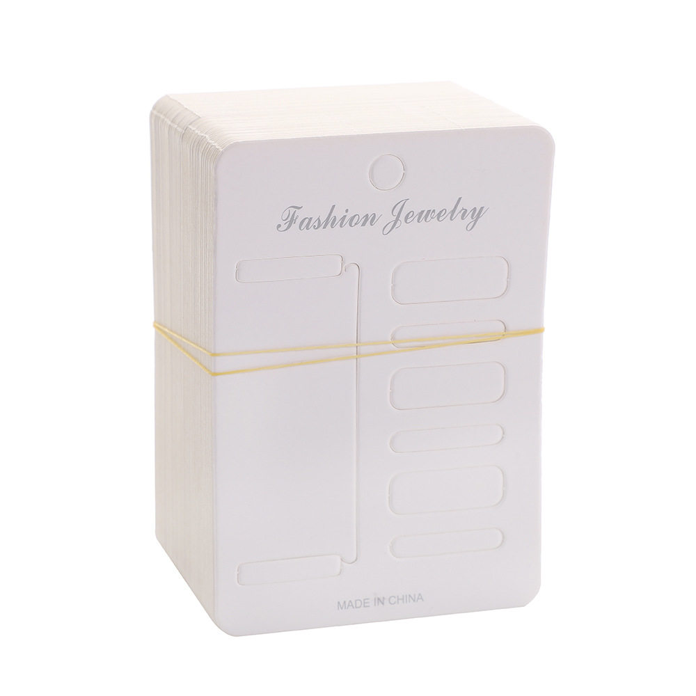 Simple Solid Color Bow Hairpin Cardboard Children's Accessories Hair Tie Packaging Card Multi-Specification Hair Ring Tag Packaging