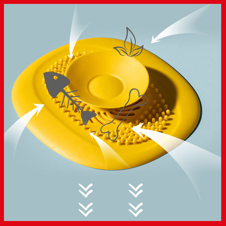 Push-type floor drain deodorant cover washbasin pool filter hair plug bathroom deodorant pipe seal plug