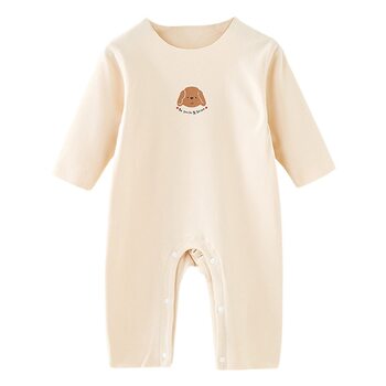 Baby de velvet jumpsuit autumn and winter long sleeve seamless thermal underwear bottoming pajamas romper newborn clothes