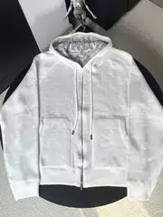 Trendy High-End D Brand Cashmere Vintage Logo Knit Jacket with Double-Sided Two Pockets, Finely Crafted Unisex Jacket