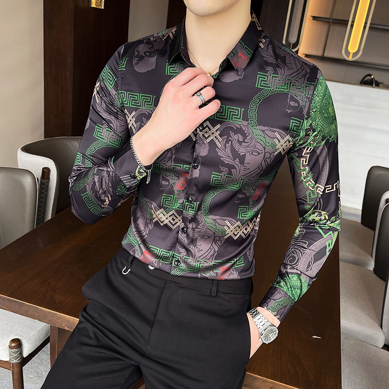Mã A0125 Giá 610K: Áo Sơ Mi Nam Hadk Dài Tay Phong Cách Âu Mỹ Họa Tiết Hoa Thời Trang Nam Chất Liệu G02 Sản Phẩm Mới, (Miễn Phí Vận Chuyển Toàn Quốc).