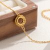 Geometric Ring Bracelet Fashion 2024 New Chinese Bird's Nest Hollow Niche Design Bracelet for Girlfriend Gift