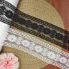 5CM black and white non-elastic lace in stock wholesale pet lace Lolita toy jewelry decoration accessories