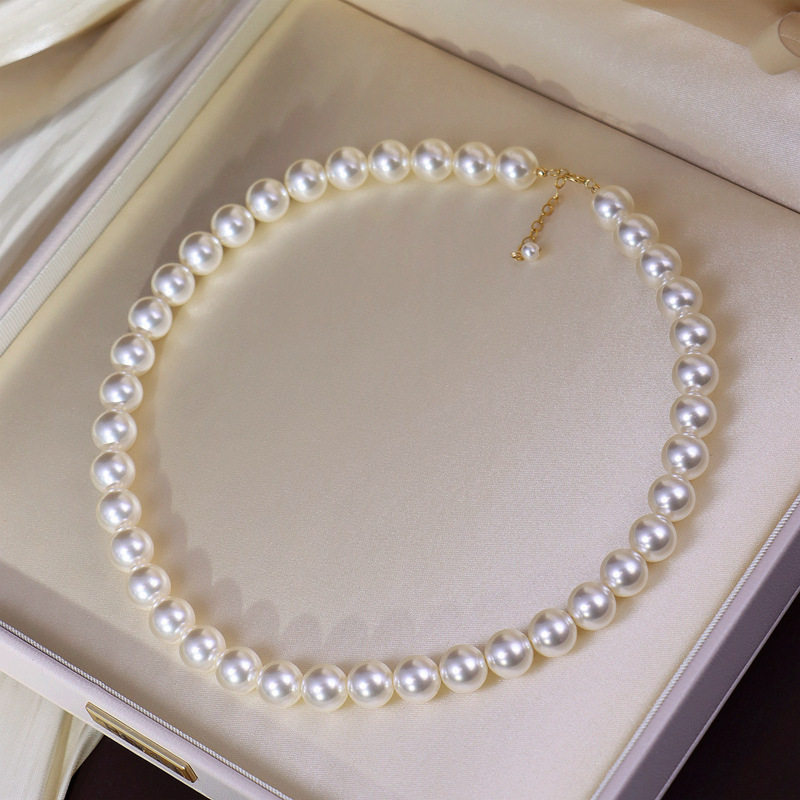 S Brand Pearl Necklace, Small Sweet Potato Color Code 650, Crystal Jewelry Set, Collarbone Chain, Layered Jewelry for Women, High-End Feel