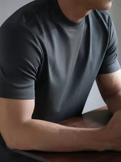High-End 60S Modal Cotton Cool-Touch Short-Sleeve T-Shirt for Men, Summer Antibacterial Breathable Premium Feel T-Shirt 2026 Thin