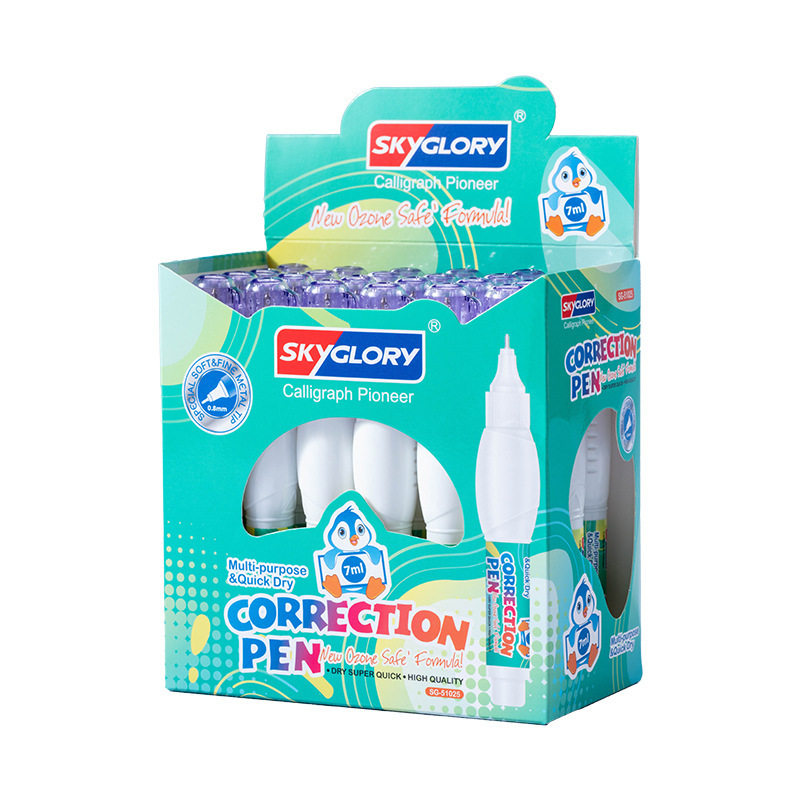 Tianhui Cross-Border Multi-Purpose Correction Fluid Student Homework Test Paper Correction Fluid Quick-Drying White Correction Fluid Set Wholesale