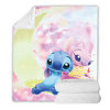 Flannel Blanket Stitch Series Plush Blanket Office Nap Blanket Autumn and Winter Blanket Cartoon Anime Style Thickened Flannel
