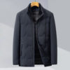 [90% Goose down + Mink Fur Collar] Detachable Liner for Middle-Aged and Elderly Business Casual Thickeneded Goose down Jacket