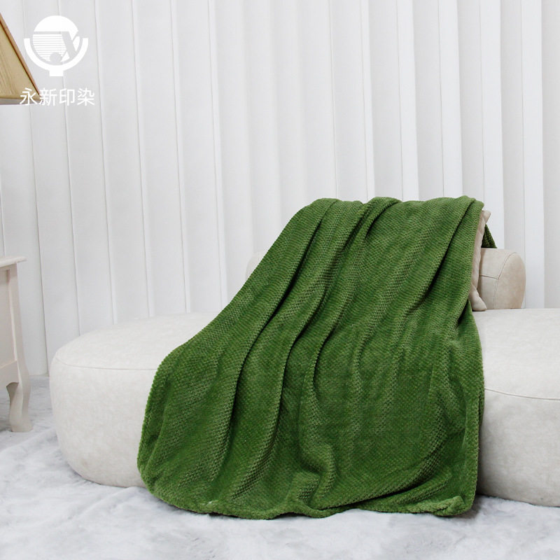Manufacturer's Ready-Made Blanket Beibei Blanket Flannel Blanket Solid Color Throw Blanket Sofa Blanket