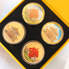 Qingdao Pier Color Coin Tourist Attractions Commemorative Medal May Fourth Square Tourist Attractions Collection Coins Travel Gifts