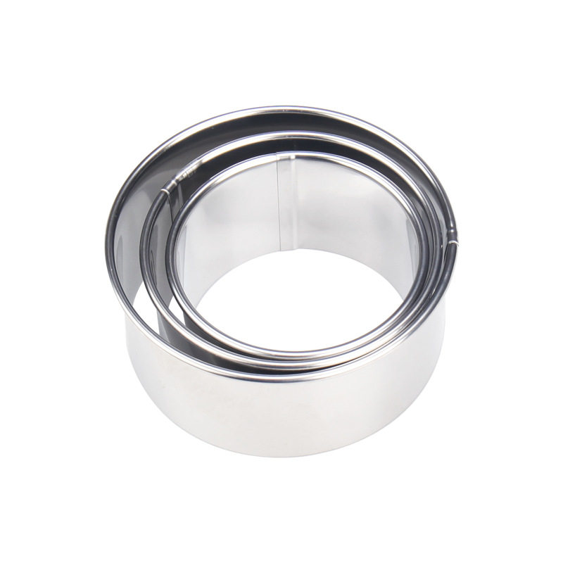 Kitchen Tools Dumpling Skin Large and Medium small size Stainless Steel Dental Round Dumpling Cutting Tool 3-Piece Dumpling Skin Mold