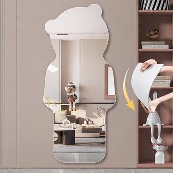 Acrylic Soft Mirror Wall-Mounted Self-Adhesive Dressing Mirror Student Dormitory Bedroom Wall-Mounted Punch-Free Frameless Full-Length Mirror
