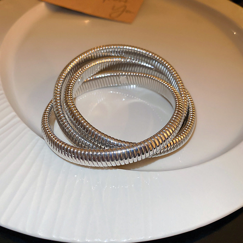 欧美跨境简约时尚手镯臂环小众冷淡风气质手环高级感百搭手饰批发