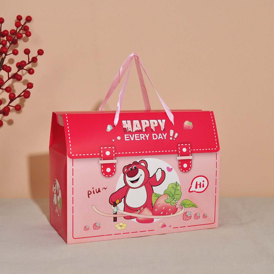 New Year of the Dragon Noodles Candy Box Egg Holder Bag Bag Full Moon Wine Baby Birth Gift Egg Empty Box