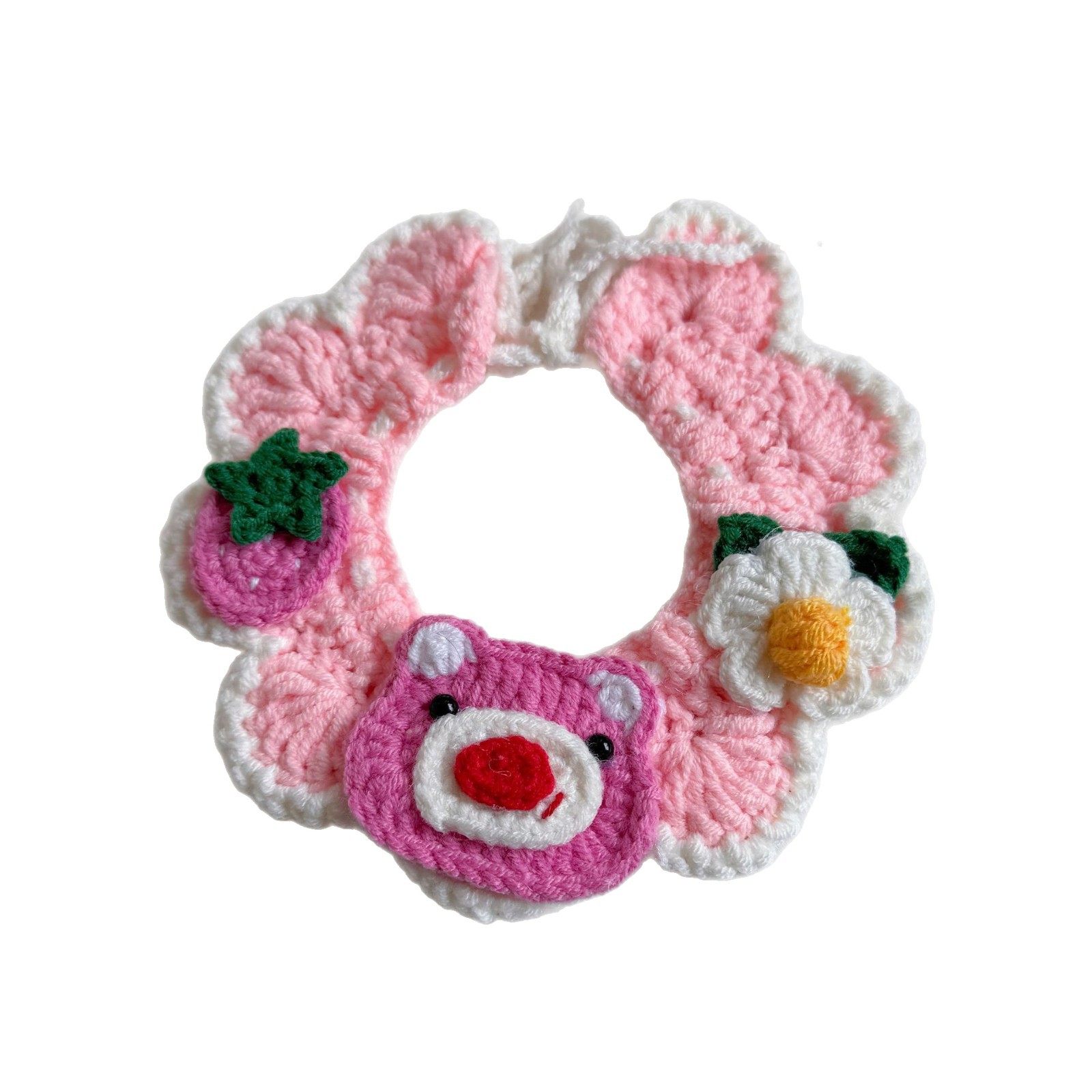 Pet Hand-woven Collar Cute Cat Knitted Necklace Baby Cat Neck Ring Small Dog Dog Neck Decoration