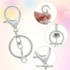 Direct selling lobster clasp four-piece key chain 8-shaped ring lobster clasp key chain acrylic pendant doll pendant