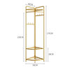 Bedroom Clothes Hanger Floor-Standing Internet Celebrity Household Foldableing Coat Rack Accessible Luxury Rod Type Creative Room Corner Clothes Rack