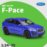 WELLY Willy 1:36 Jaguar F-Pace SUV Имитационная легкосплавная модель автомобиля с откидывающейся назад игрушечной машиной