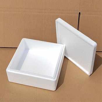 Square Foam Box, Fresh Food Express Insulated and Fresh-Keeping Packaging Box, Fruit Refrigerated Transportation Box