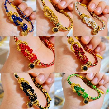 Wutai Mountain Eight Guardian Gods Bracelet, Handcrafted with Meticulous Craftsmanship, 2026 New Model, Finely Woven Zodiac Birth Year Bracelet