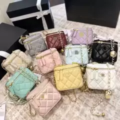 2025 New Style Chanel-Inspired Quilted Chain Bag for Women, Mini Crossbody Bag, High-End Sheepskin Shoulder Bag, Versatile and Fashionable