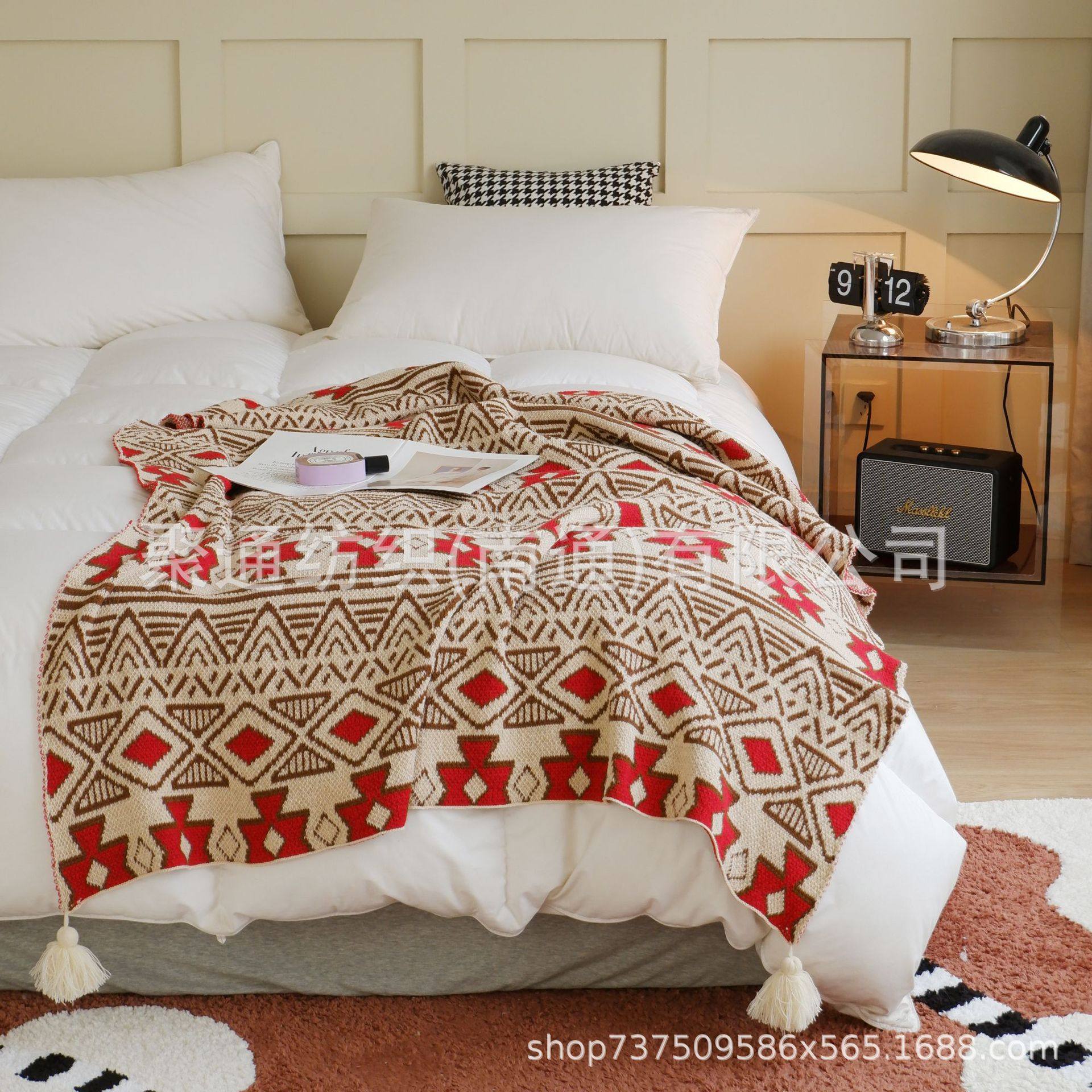 New Special Drainage Knitted Blanket Sofa Blanket Sofa Towel Shawl Creative Home Camping Necessary