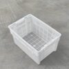 White Plastic Thickened Turnover Rectangular Large Clothing Basket Vegetable and Fruit Storage Basket Storage Basket
