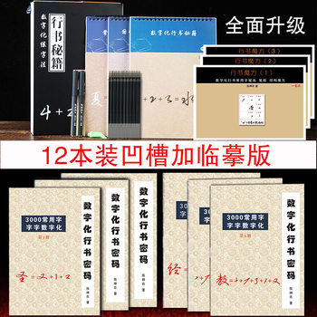 12 Taobao retail price of 116 yuan 12 pack digital calligraphy Calligraphy copybook adult