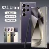 Трансграничный мобильный телефон S24Ultra explosive smart phone 6.8 с большим экраном, заводская оптовая продажа, Amazon 16G + 1 ТБ
