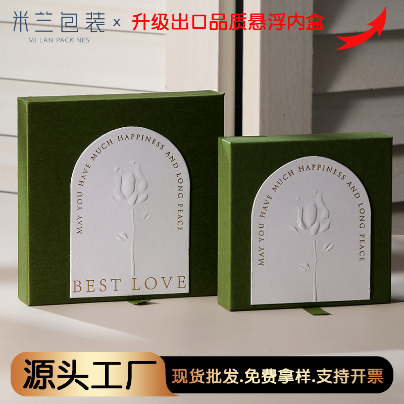 Multi-Color Optional Transparent Pe Film Display Suspended Packaging Jewelry Ring Wearable Nail Jewelry Box Wholesale