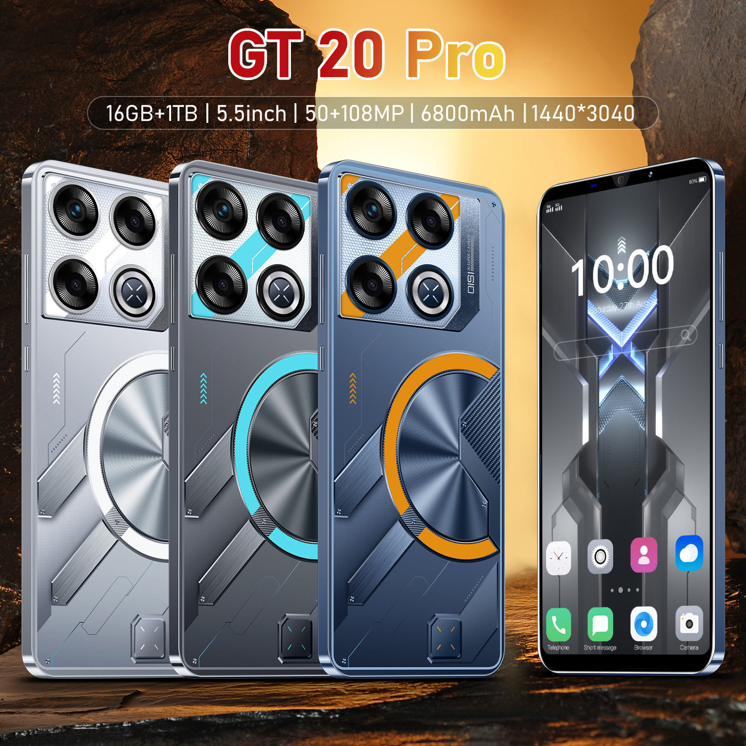 Самый продаваемый новый трансграничный мобильный телефон GT20 Pro smart phone 1 + 16G от мировых производителей мобильных телефонов оптом на месте