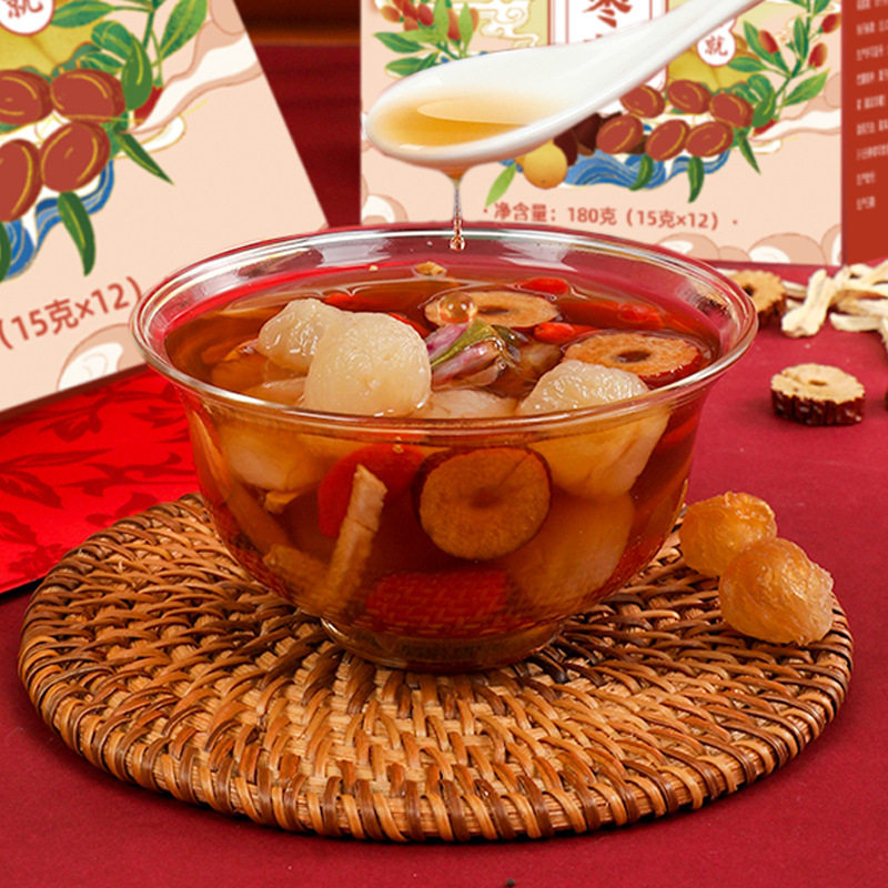 Brown sugar block ginger jujube tea 180 g/box separate small package brown sugar ginger tea combination herbal tea factory direct hair