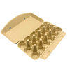 Pulp egg tray manufacturers directly supply disposable degradable shock-proof compression-resistant pulp tray egg box paper packaging box