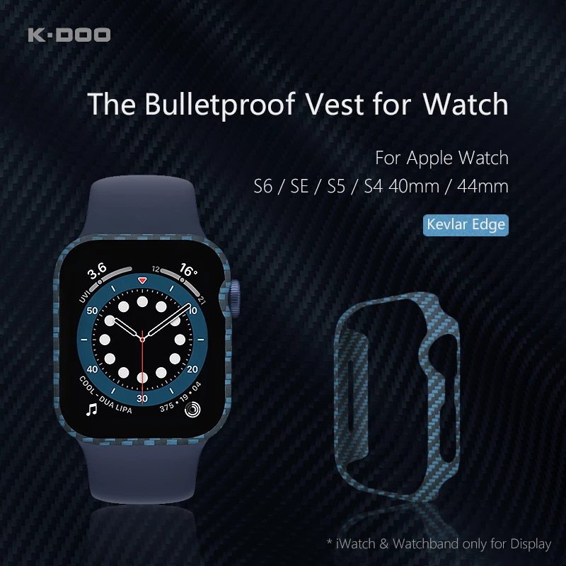K-DOO Kevlar carbon fiber watch case for Watch6/4/SE5 Apple Watch case