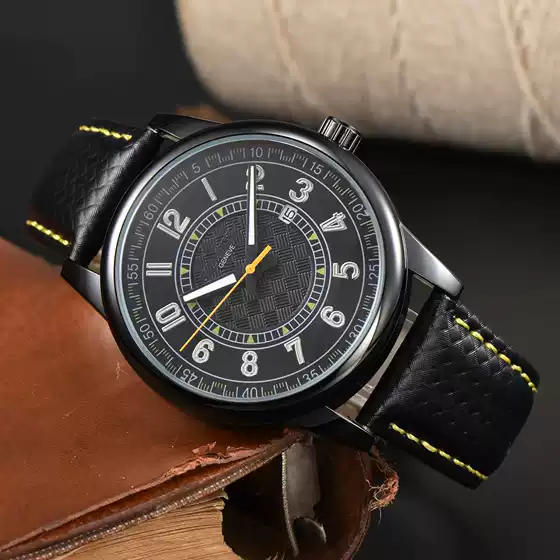 New Baida Men's Series Quartz Calendar Three-Hand Round Fashion Casual Pin Buckle Watch Supply