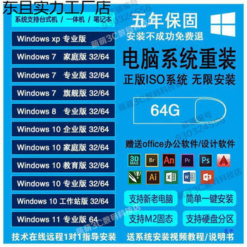 Computer Reinstallation System U Disk Pure Version All-In-One Notebook Desktop Universal with Pe Boot One-Click Installation
